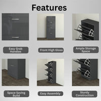 Solace 4 Tier Shoe Rack DarkGray