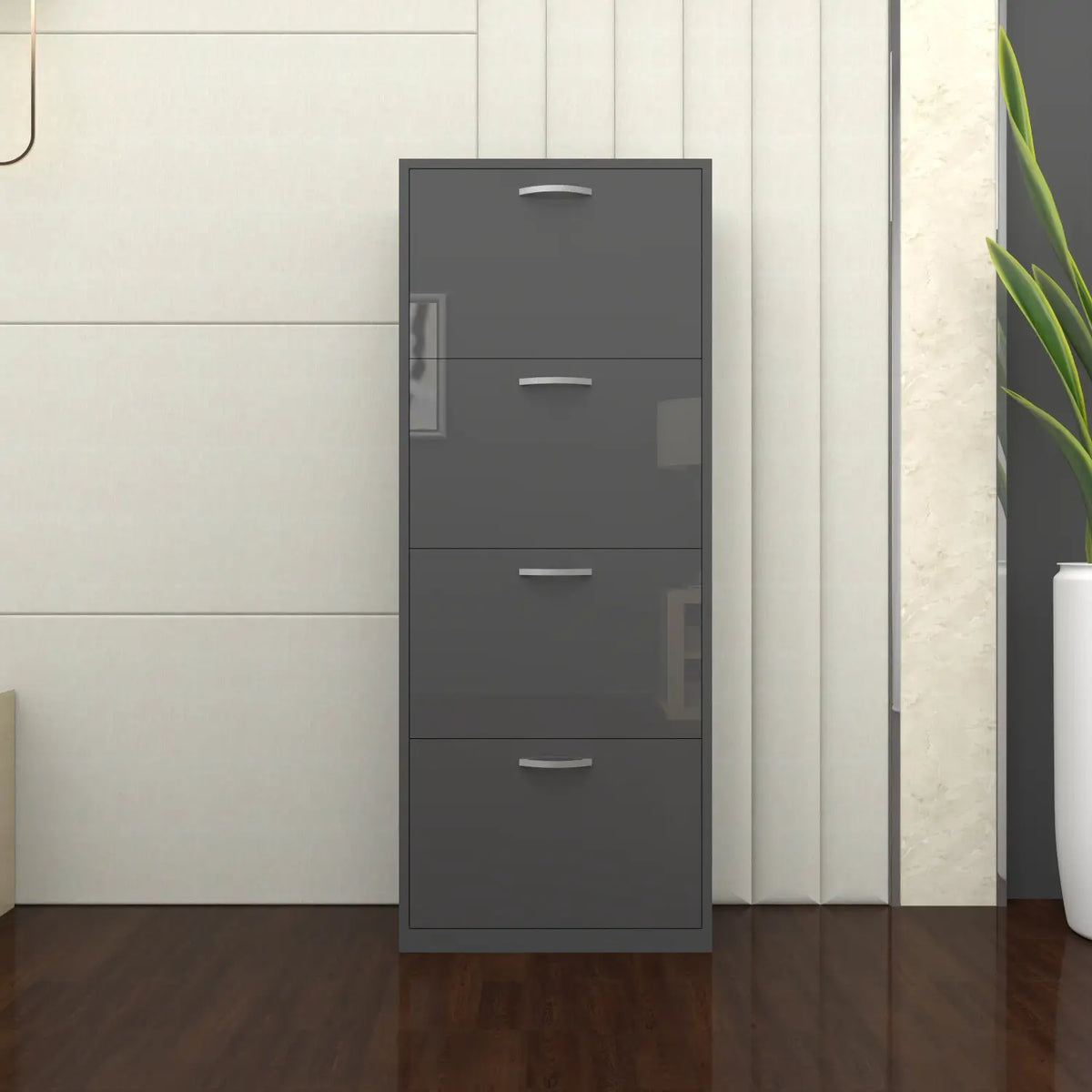 Solace 4 Tier Shoe Rack DarkGray