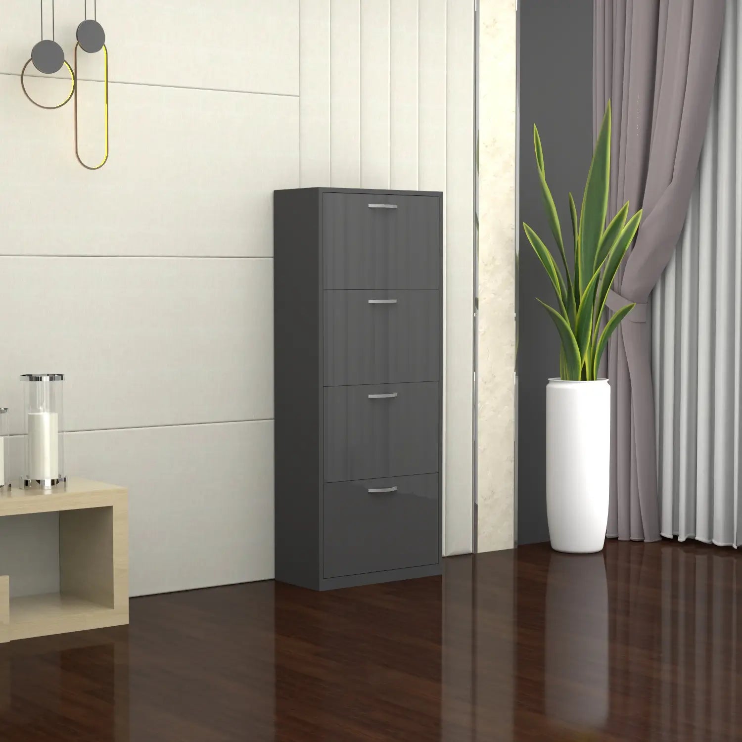 Solace 4 Tier Shoe Rack DarkGray