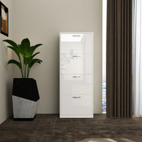 Solace 4 Tier Shoe Rack White