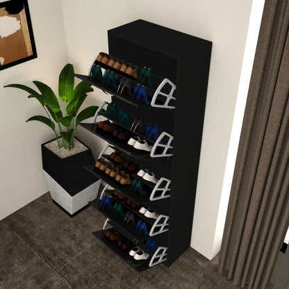 Solace 5 Tier Shoe Rack Black
