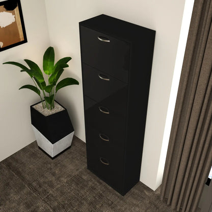 Solace 5 Tier Shoe Rack - Glossique Furniture