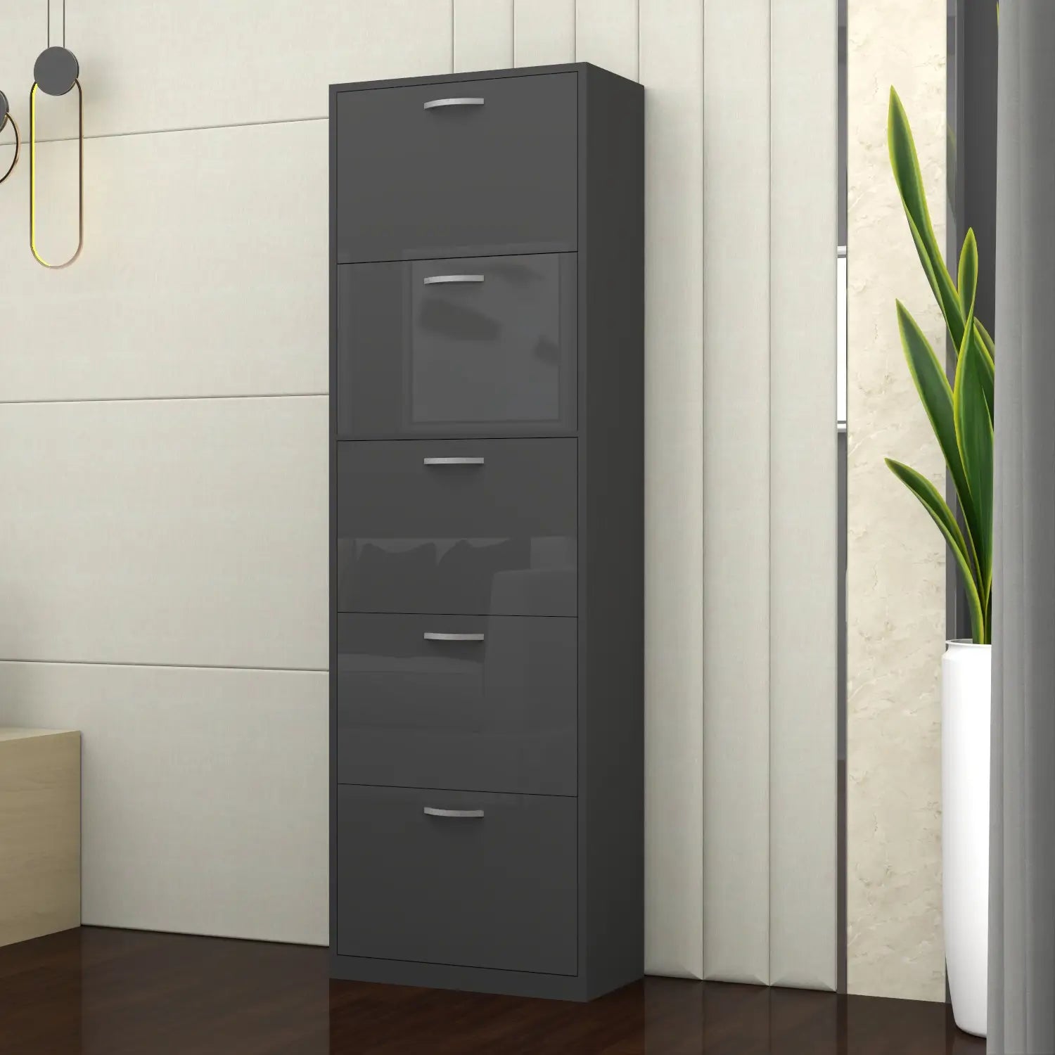 Solace 5 Tier Shoe Rack DarkGray