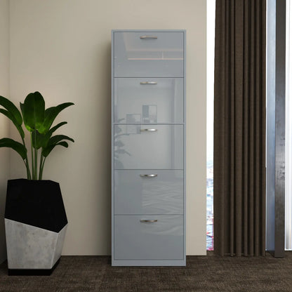 Solace 5 Tier Shoe Rack Gray