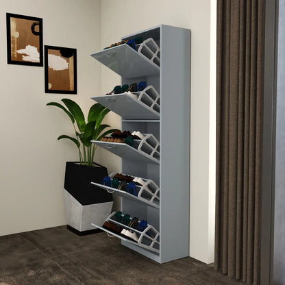 Solace 5 Tier Shoe Rack Gray
