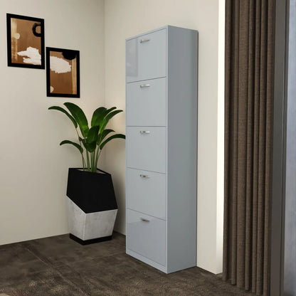 Solace 5 Tier Shoe Rack Gray