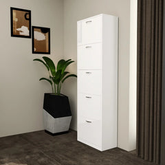 Solace 5 Tier Shoe Rack White