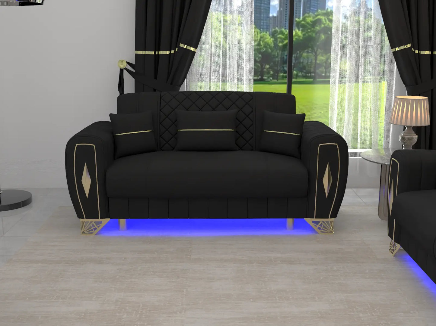 Black 2 Seater