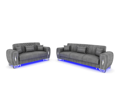 Grey 3+2 Seater
