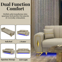 3 Seater Cream