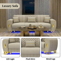 3 Seater Cream