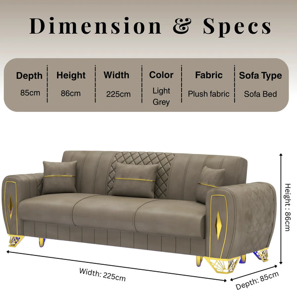 3 Seater Mink