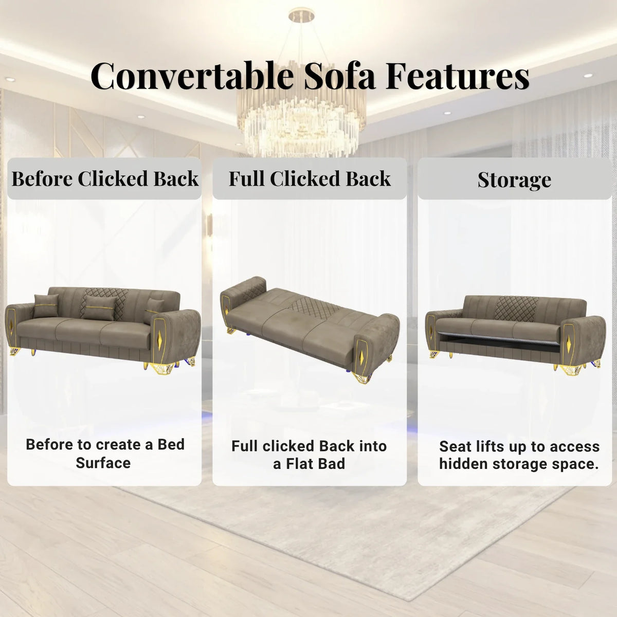 3 Seater Mink