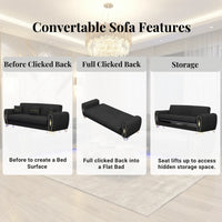 3+2 Seater Black
