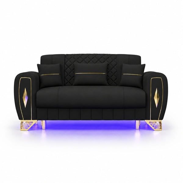 2 Seater Black