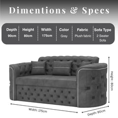 2 Seater Grey
