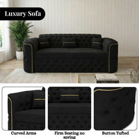 2 Seater Black