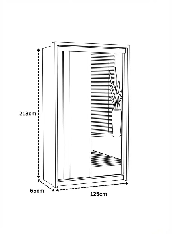 Lincoln-Sliding-Door-Wardrobe Black