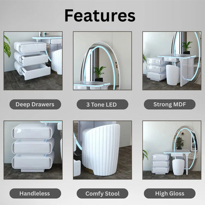 Denver Dressing Table White
