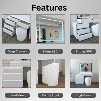 Atlanta Dressing Table White