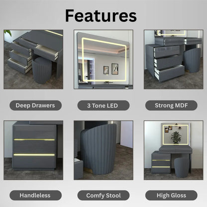 Atlanta Dressing Table DarkGray