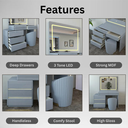 Atlanta Dressing Table Gray