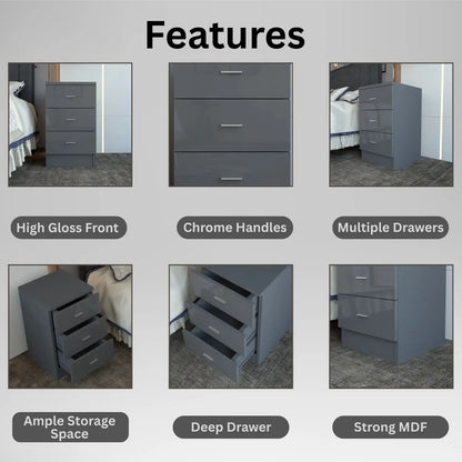 Halo Bedside DarkGray