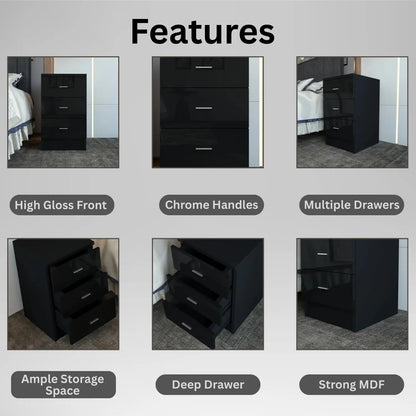 Halo Bedside Black