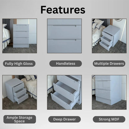 Opal Bedside Gray