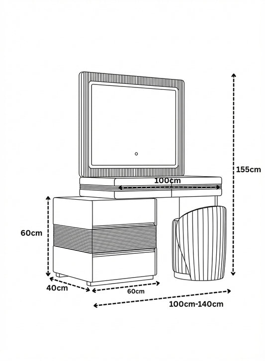 Atlanta Dressing Table White