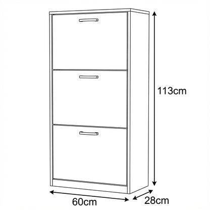 Solace 3 Tier Shoe Rack Gray